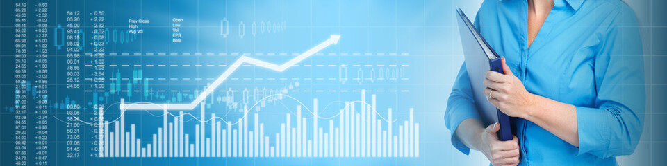 Business stock market background
