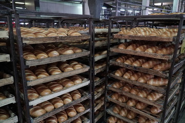 Bread making process.