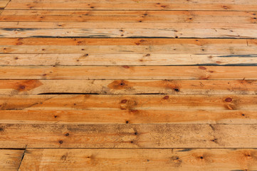 Brown floor planks, boarding