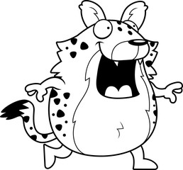 Cartoon Hyena Walking