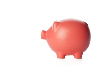 piggy bank isolated on white