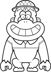 Cartoon Orangutan Safari