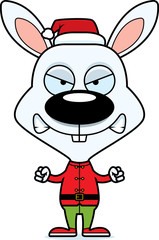 Cartoon Angry Xmas Elf Bunny