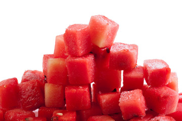 Watermelon fruit cube slice