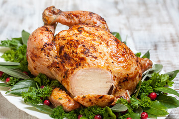 Whole Roasted Chicken for holidays