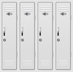 School and gym lockers