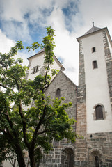 Fototapeta na wymiar St Mary's Church in Bergen. 12th century. Bergen Anglican Church