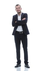 in full growth .portrait of successful business man.