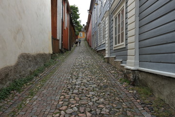 narrow village street