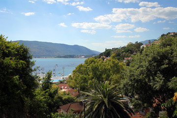 Fototapeta na wymiar Panorama of Herceg Novi, Montenegro