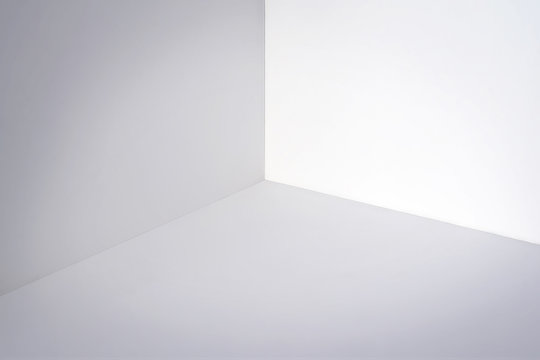 Empty white corner