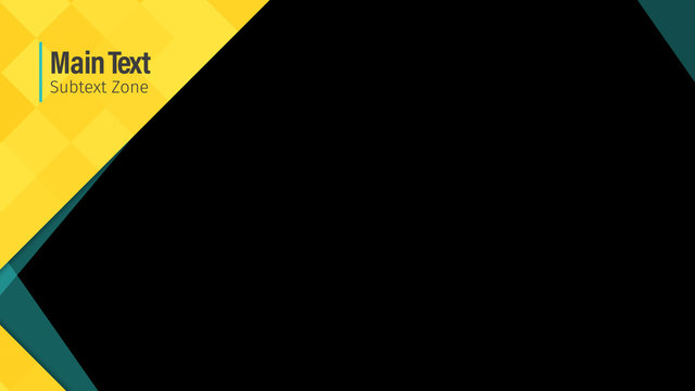 Yellow Zigzag Title Overlay