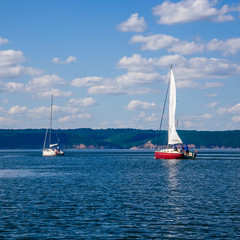 Two Sailing Boats.