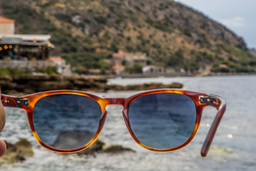 Limeni in Mani through a polarized pair of sunglasses