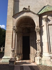 Obraz premium duomo Trento città fontana piazza architettura storia statua 