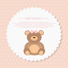 Baby shower poster, invitation card. Place for text. Greeting cards