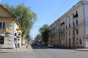 Old buildings in the post-war area 