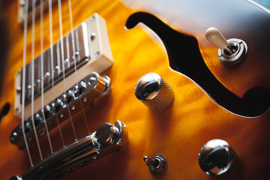 electric guitar close up
