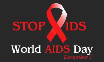 World AIDS Day Slogan. World Aids Day concept