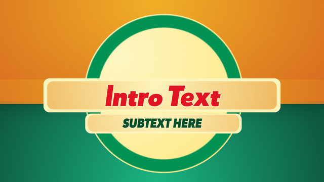 Red and Green Badge Title