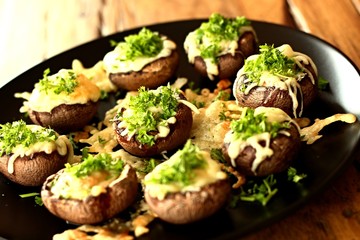 champignons übernacken käse I