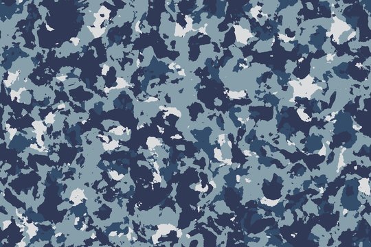 Seamless navy blue camouflage background or texture.