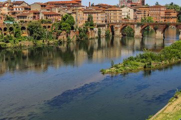 Fototapeta premium The Tarn River on its way through Albi