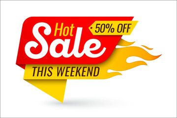Hot sale price offer deal vector labels templates stickers designs with flame