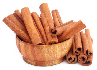 Bunch of some fresh aromatic cinnamon