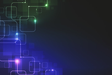 Colorful circuit background