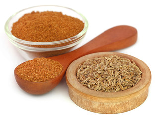 Ground cinnamon with cumin