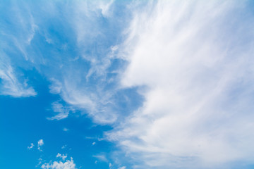 Blue sky with white clouds