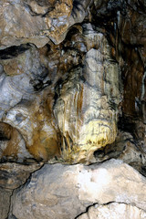 Inside Kents Cavern prehistoric cave / Torquay, Dorset, UK