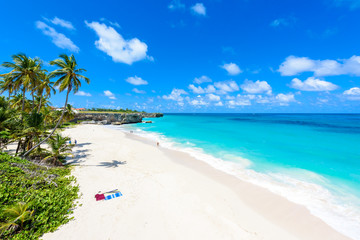 Bottom Bay, Barbados - Paradise beach on the Caribbean island of Barbados. Tropical coast with...