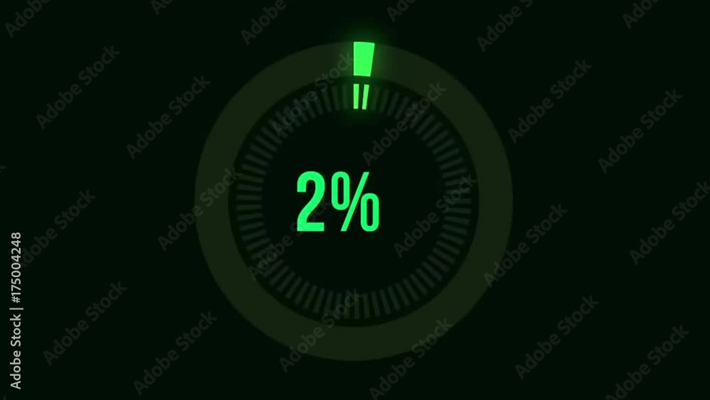 Poster science futuristic loading circle ring. loading transfer download animation 0-100 in blue science ef