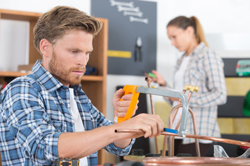 gas tube on the wall