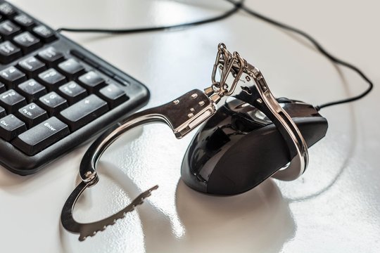 A hacker breaks into the security system