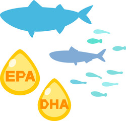 魚の油と栄養素のイメージ
