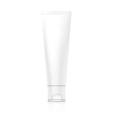Tube of cream or gel. Illustration isolated on white background. Graphic concept for your design