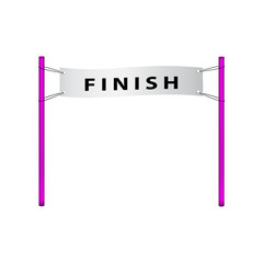 Fototapeta premium Finish flag in retro design 