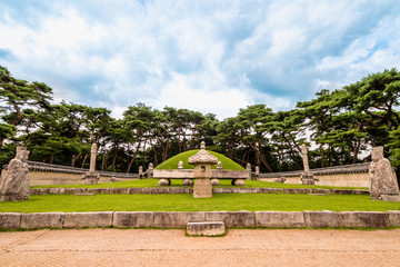 The royal tomb of King Sejong. (UNESCO World heritage site)