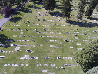 cemetery, headstones, cemetery plot, death, died, green