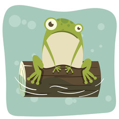  frog on the log
