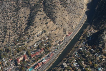 Aerial of Glenwood Springs, Colorado