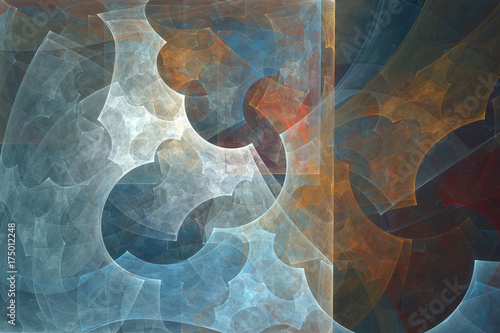 Abstract Fractal Background Abstract Painting In Pastel