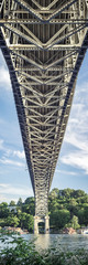 Under Seattle Bridge Vertical Panorama