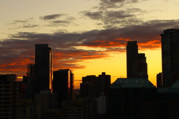 Fototapeta na wymiar sunset