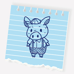 three little pigs doodle