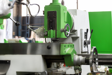 Working table of a new vertical milling machine.