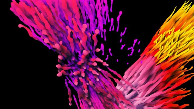 Colorful particles with alpha channel